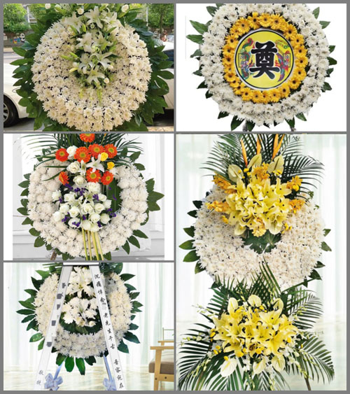 浙江省台州仙居县安岭乡花圈速递